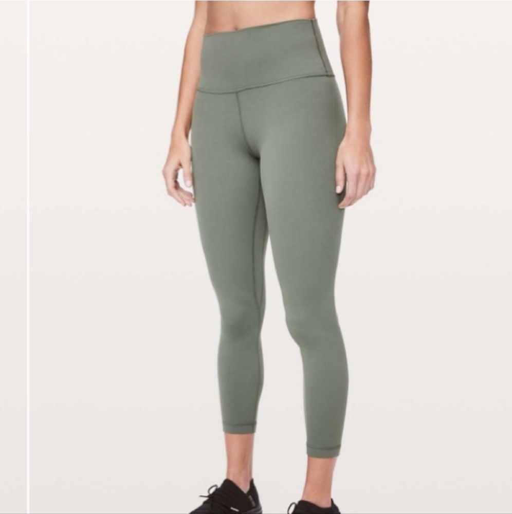 Lululemon Align II Gray Sage 25" Workout Athletic Athlesiure Leggings 10